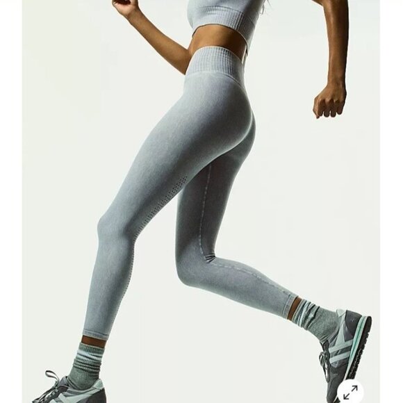 FREE PEOPLE GOOD KARMA LEGGINGS ICED GREY XS S - Picture 2 of 14